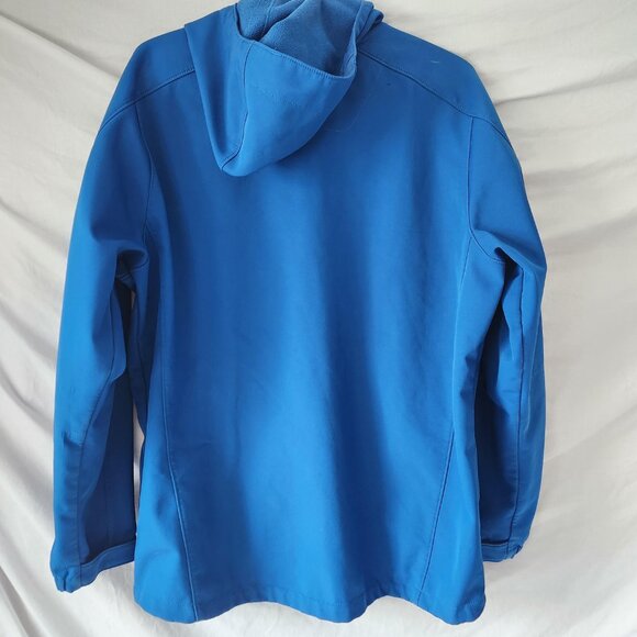 Columbia Sportswear Men’s Hooded Jacket Size Large Blue White Zipper - Picture 13 of 16
